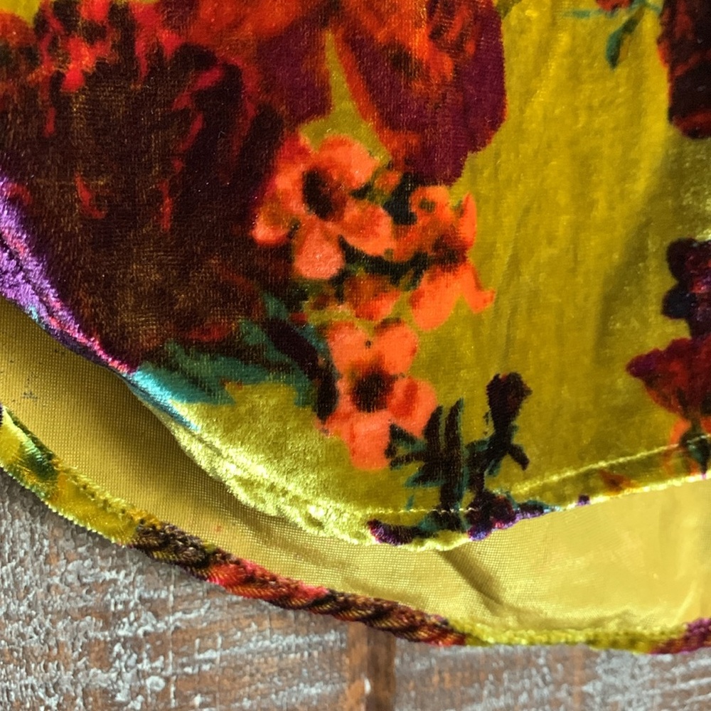 New Anthropologie Pilcro womens velvet button up size XXS floral relaxed Y2K - Picture 12 of 14